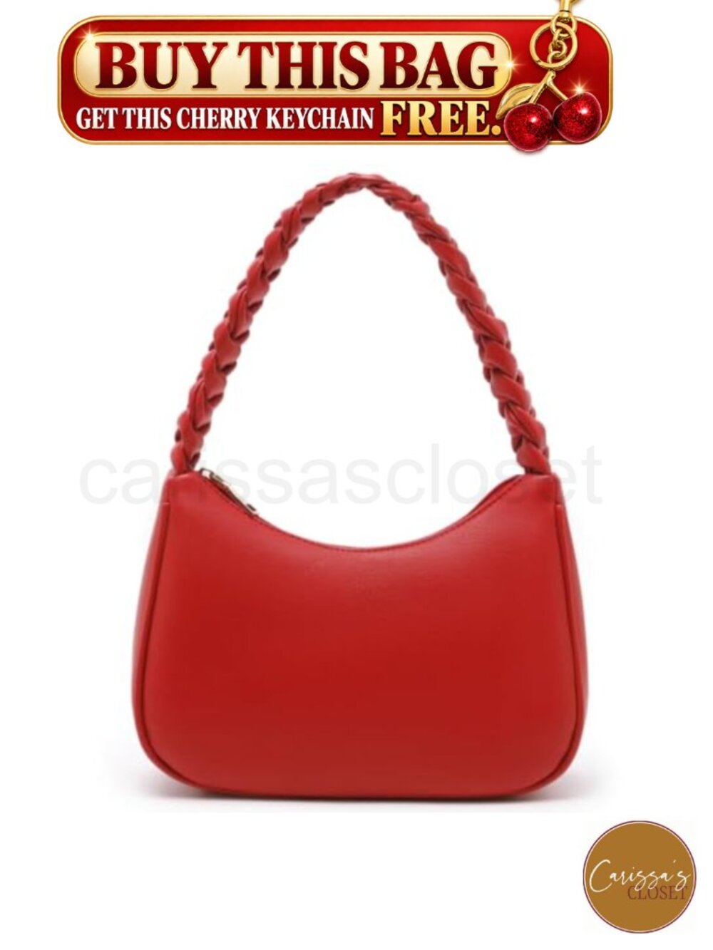 ✨ PU Leather Hobo Shoulder Bag Mini Clutch Tote Purse with Zipper Closure